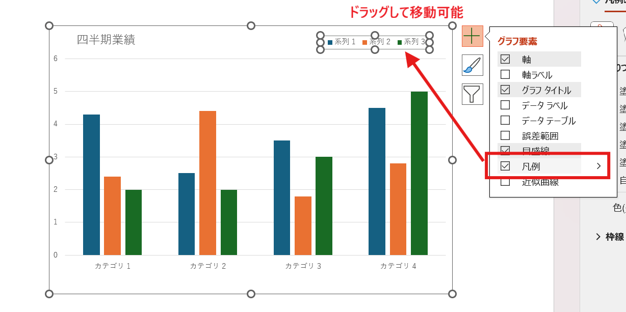 凡例の移動・表示の切り替え